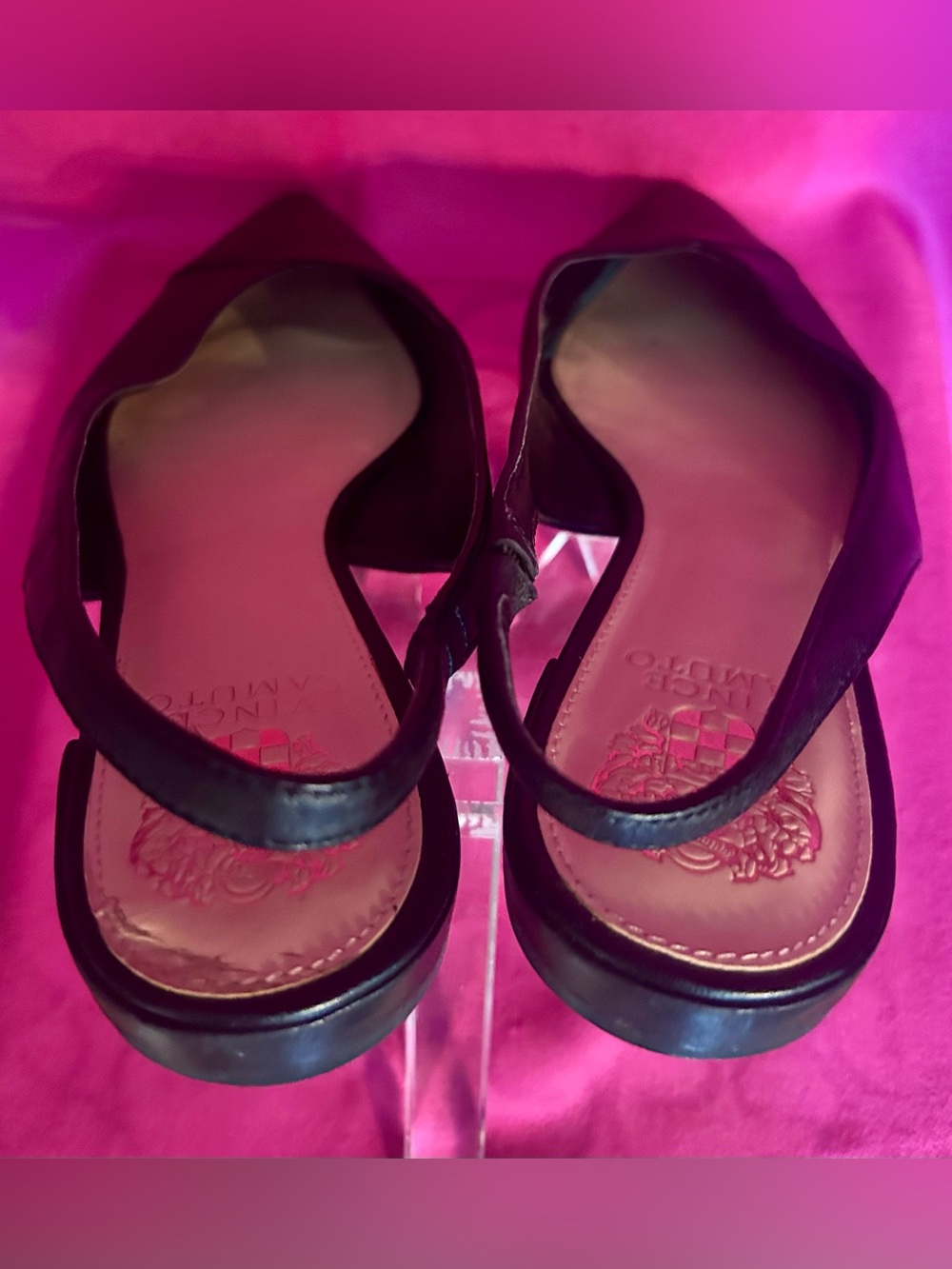 Vince Camuto Jasenia Flat Leather Slingback - Picture 2 of 3